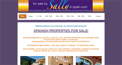 Desktop Screenshot of forsalebysallyinspain.com