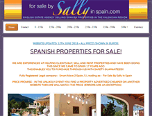 Tablet Screenshot of forsalebysallyinspain.com